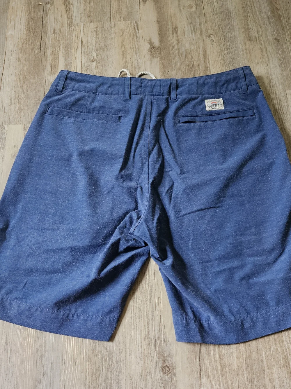 Faherty Men's Navy Blue Drawstring Casual All Day Shorts Size 32 9
